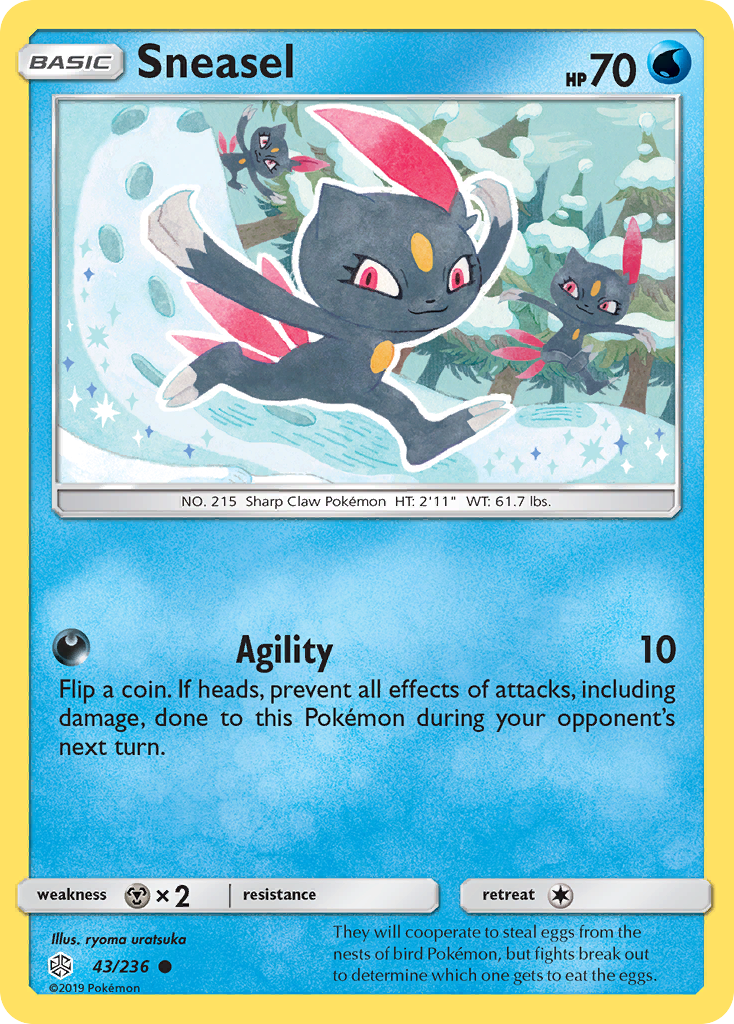 Sneasel (43/236) [Sun & Moon: Cosmic Eclipse] | Deep Dive Games St. Marys