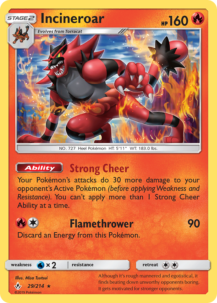 Incineroar (29/214) [Sun & Moon: Unbroken Bonds] | Deep Dive Games St. Marys