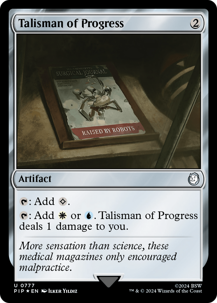 Talisman of Progress (Surge Foil) [Fallout] | Deep Dive Games St. Marys