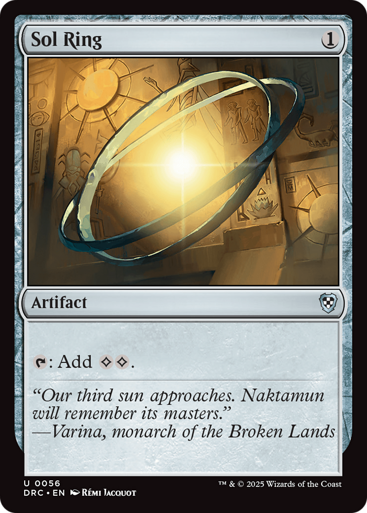 Sol Ring (0056) [Aetherdrift Commander] | Deep Dive Games St. Marys