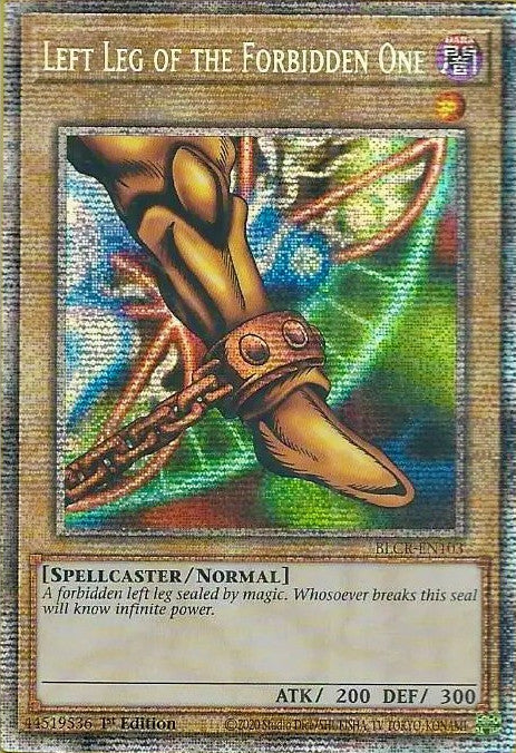 Left Leg of the Forbidden One [BLCR-EN103] Starlight Rare | Deep Dive Games St. Marys