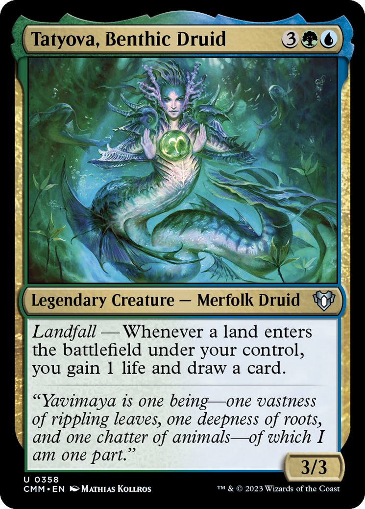 Tatyova, Benthic Druid [Commander Masters] | Deep Dive Games St. Marys