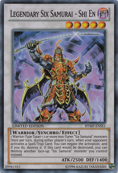 Legendary Six Samurai - Shi En [RYMP-ENSE1] Super Rare | Deep Dive Games St. Marys