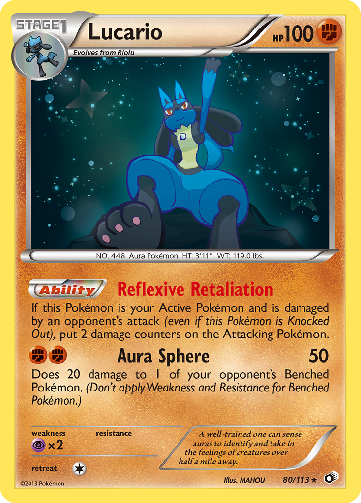 Lucario (80/113) [Black & White: Legendary Treasures] | Deep Dive Games St. Marys