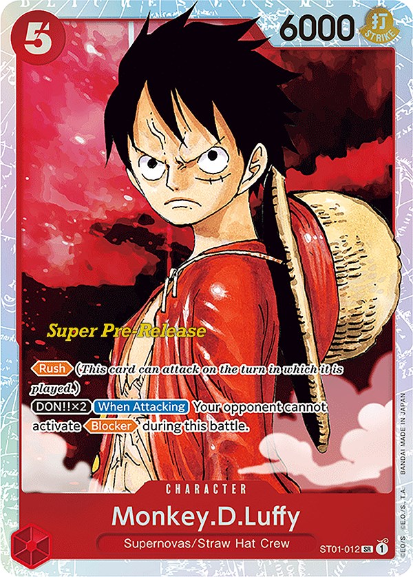 Monkey.D.Luffy (012) [Super Pre-Release Starter Deck: Straw Hat Crew] | Deep Dive Games St. Marys