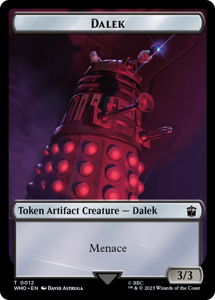 Dalek // Clue (0023) Double-Sided Token [Doctor Who Tokens] | Deep Dive Games St. Marys