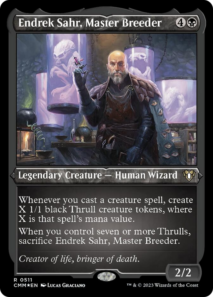 Endrek Sahr, Master Breeder (Foil Etched) [Commander Masters] | Deep Dive Games St. Marys