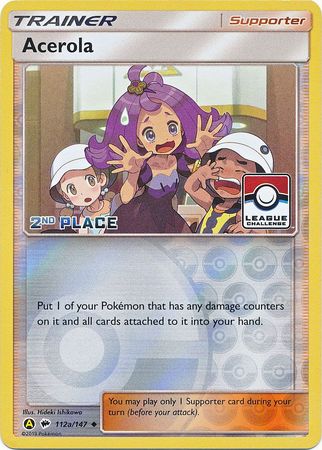 Acerola (112a/147) (League Promo 2nd Place) [Sun & Moon: Burning Shadows] | Deep Dive Games St. Marys