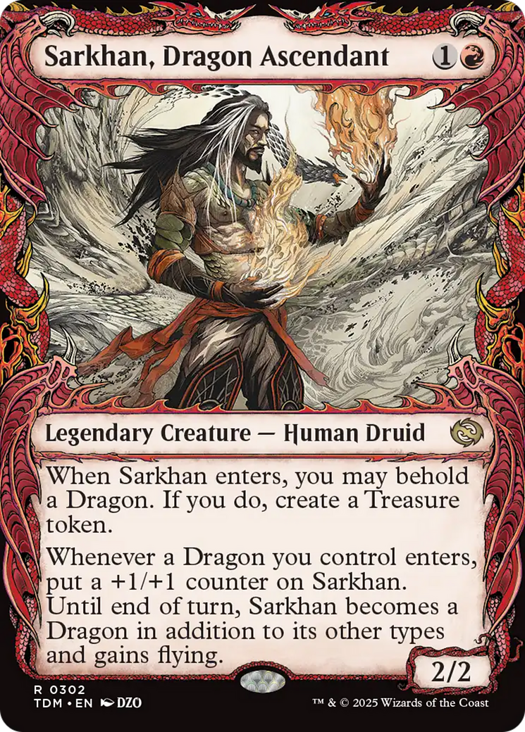 Sarkhan, Dragon Ascendant (0302) (Showcase) [Tarkir: Dragonstorm] | Deep Dive Games St. Marys