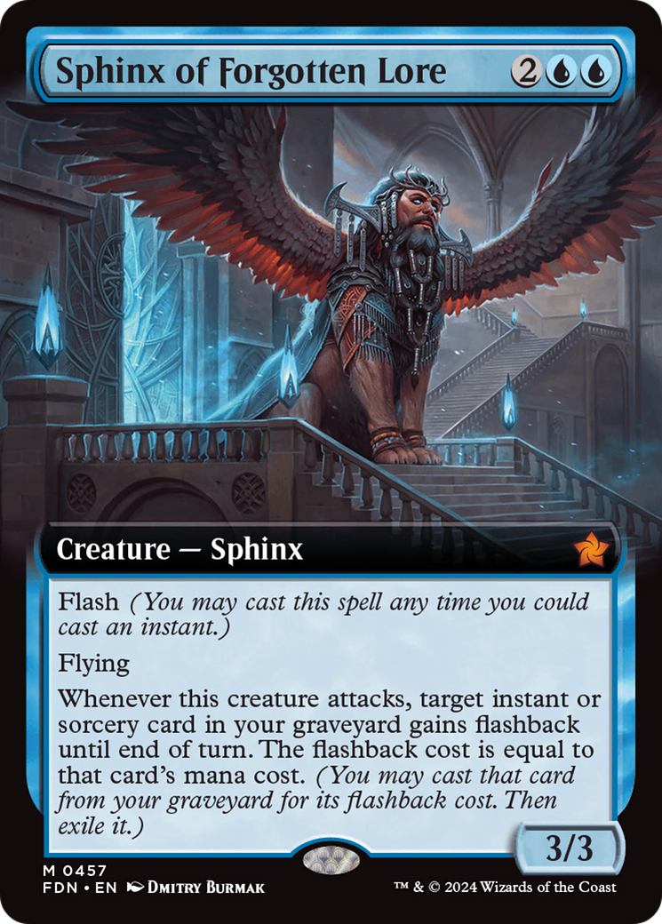 Sphinx of Forgotten Lore (Extended Art) [Foundations] | Deep Dive Games St. Marys