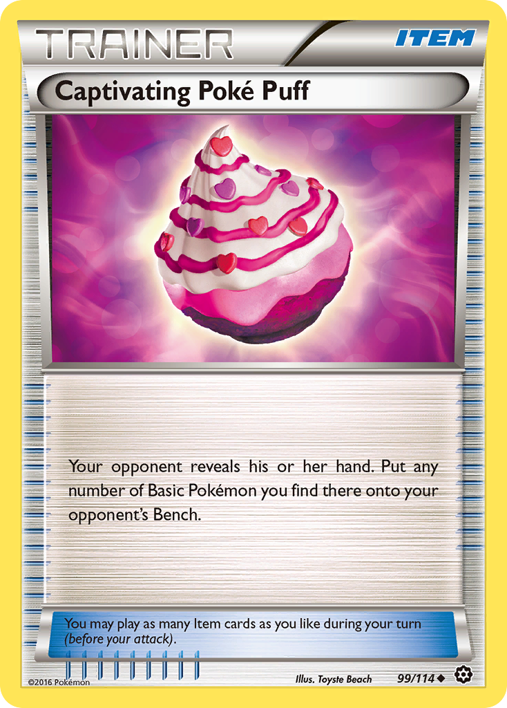 Captivating Poke Puff (99/114) [XY: Steam Siege] | Deep Dive Games St. Marys