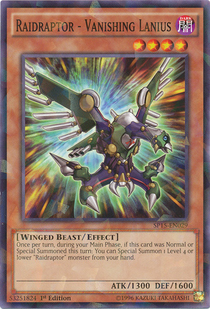 Raidraptor - Vanishing Lanius [SP15-EN029] Shatterfoil Rare | Deep Dive Games St. Marys