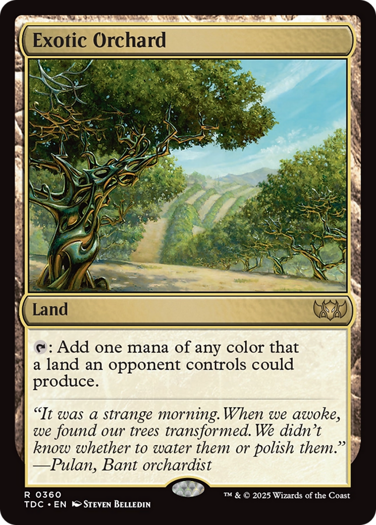 Exotic Orchard [Tarkir: Dragonstorm Commander] | Deep Dive Games St. Marys
