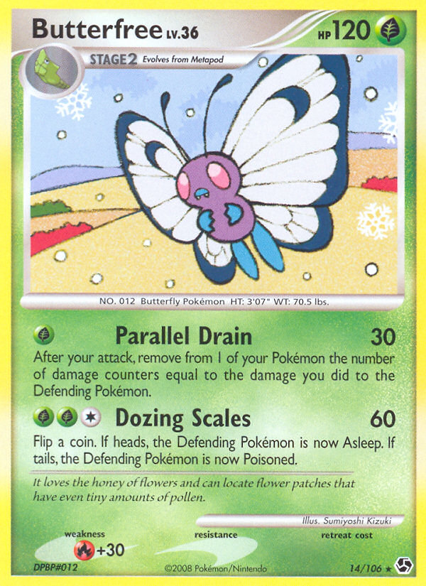 Butterfree (14/106) [Diamond & Pearl: Great Encounters] | Deep Dive Games St. Marys