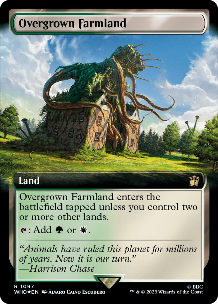 Overgrown Farmland (Extended Art) (Surge Foil) [Doctor Who] | Deep Dive Games St. Marys