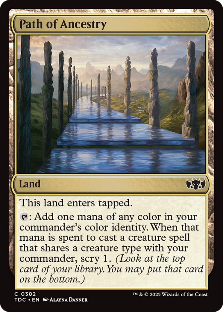 Path of Ancestry [Tarkir: Dragonstorm Commander] | Deep Dive Games St. Marys