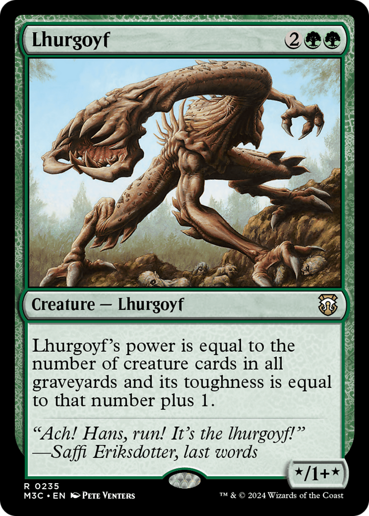 Lhurgoyf (Ripple Foil) [Modern Horizons 3 Commander] | Deep Dive Games St. Marys