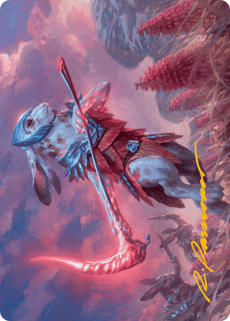 Baylen, the Haymaker Art Card (Gold-Stamped Signature) [Bloomburrow Art Series] | Deep Dive Games St. Marys