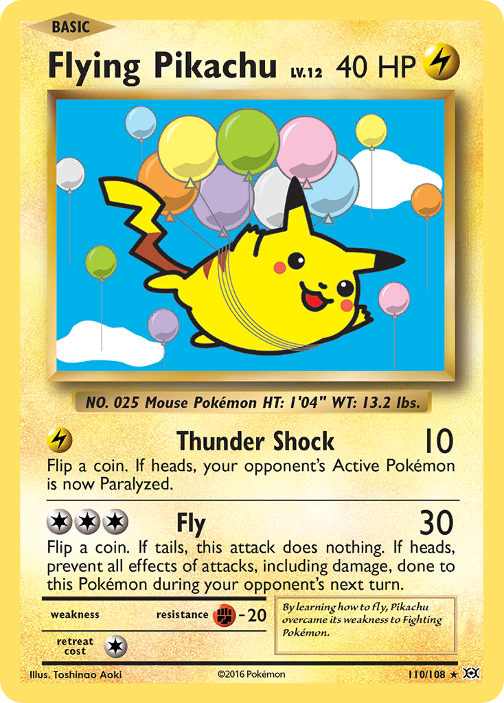 Flying Pikachu (110/108) [XY: Evolutions] | Deep Dive Games St. Marys