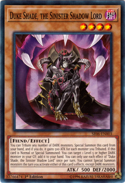 Duke Shade, the Sinister Shadow Lord [SR06-EN003] Common | Deep Dive Games St. Marys