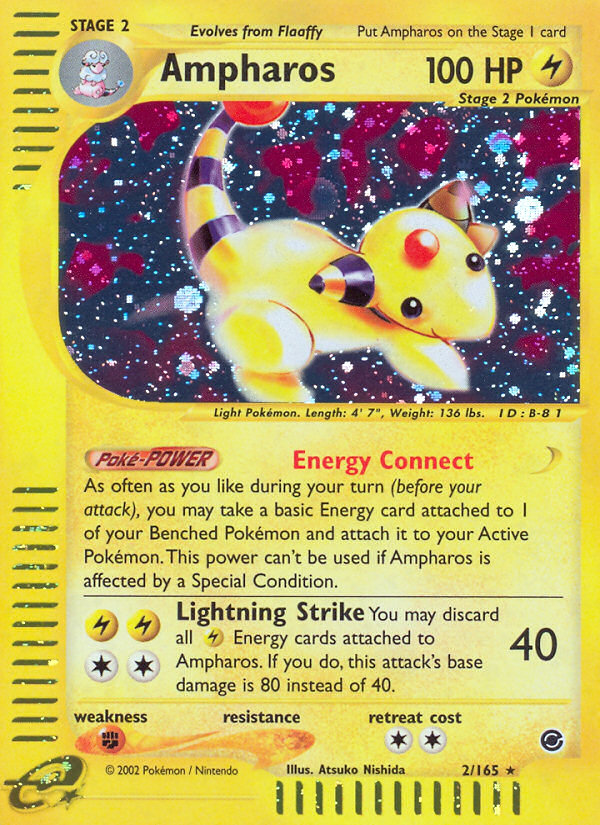 Ampharos (2/165) [Expedition: Base Set] | Deep Dive Games St. Marys