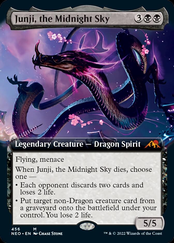 Junji, the Midnight Sky (Extended Art) [Kamigawa: Neon Dynasty] | Deep Dive Games St. Marys