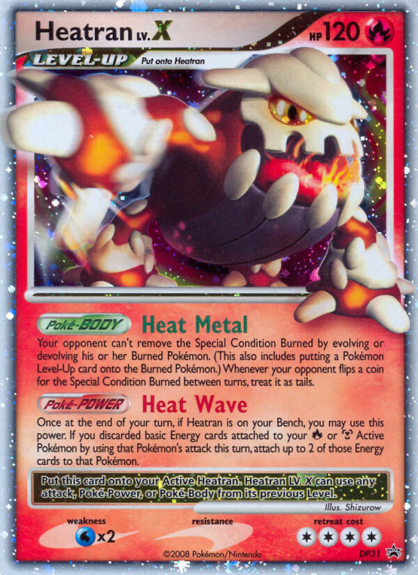 Heatran LV.X (DP31) [Diamond & Pearl: Black Star Promos] | Deep Dive Games St. Marys