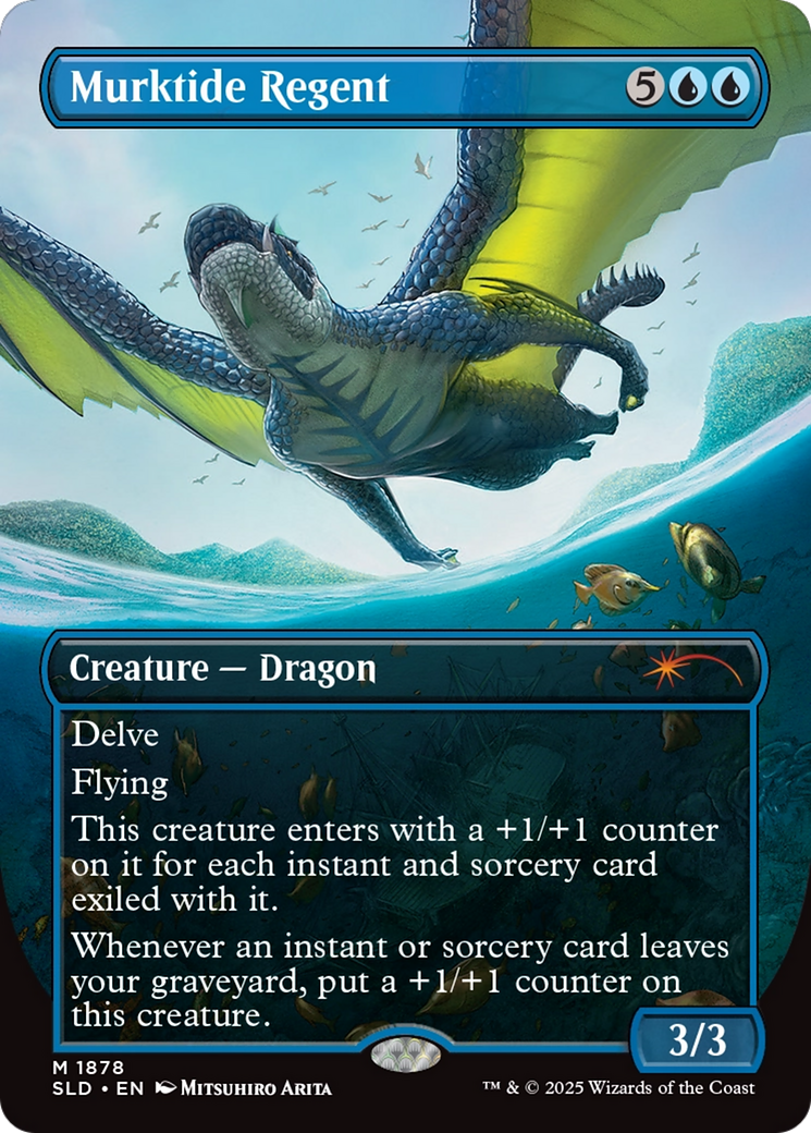 Murktide Regent (Rainbow Foil) [Secret Lair Drop Series] | Deep Dive Games St. Marys