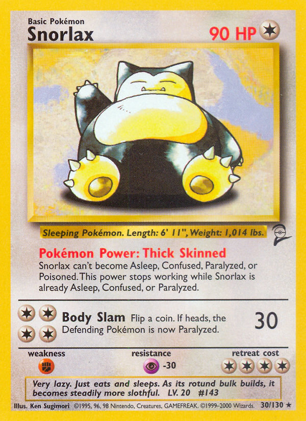 Snorlax (30/130) [Base Set 2] | Deep Dive Games St. Marys