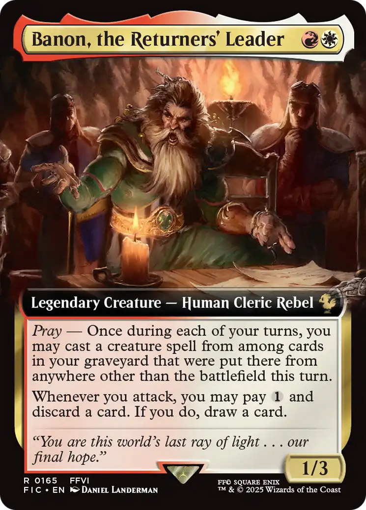 Banon, the Returners' Leader (Extended Art) [FINAL FANTASY Commander] | Deep Dive Games St. Marys