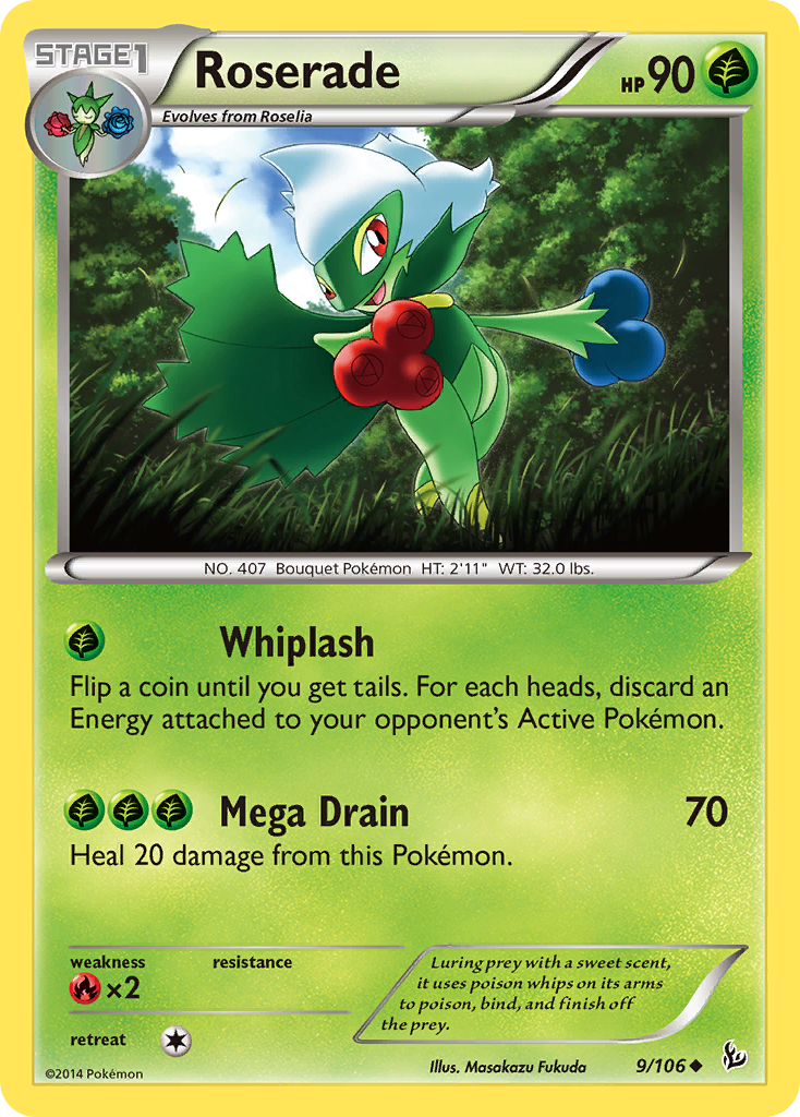 Roserade (9/106) [XY: Flashfire] | Deep Dive Games St. Marys