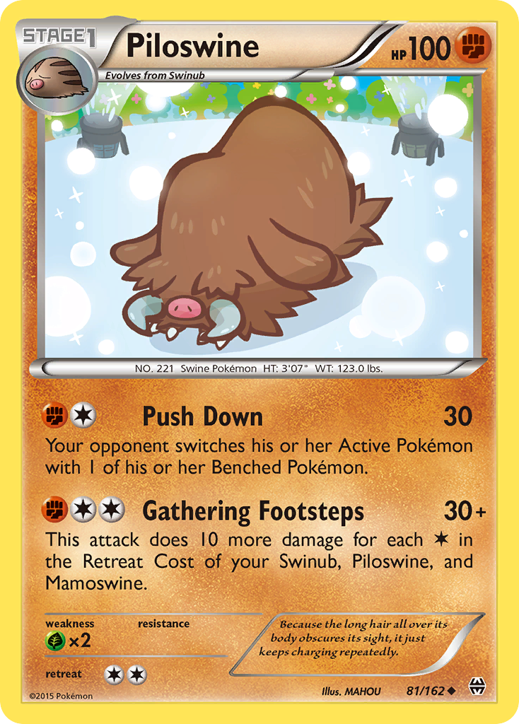 Piloswine (81/162) [XY: BREAKthrough] | Deep Dive Games St. Marys