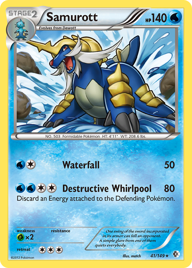 Samurott (41/149) [Black & White: Boundaries Crossed] | Deep Dive Games St. Marys