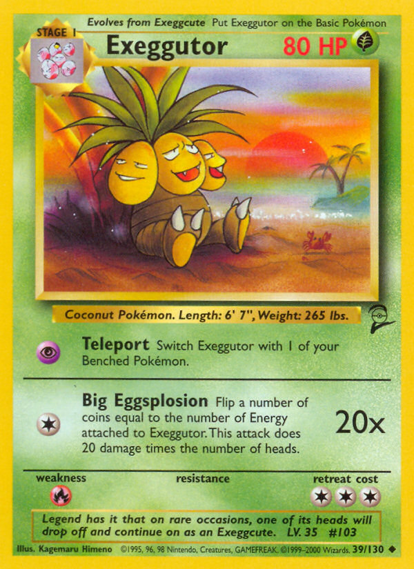 Exeggutor (39/130) [Base Set 2] | Deep Dive Games St. Marys