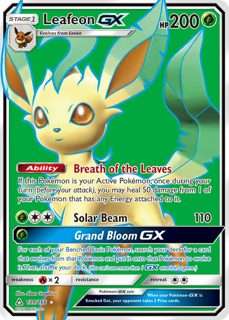 Leafeon GX (139/156) [Sun & Moon: Ultra Prism] | Deep Dive Games St. Marys