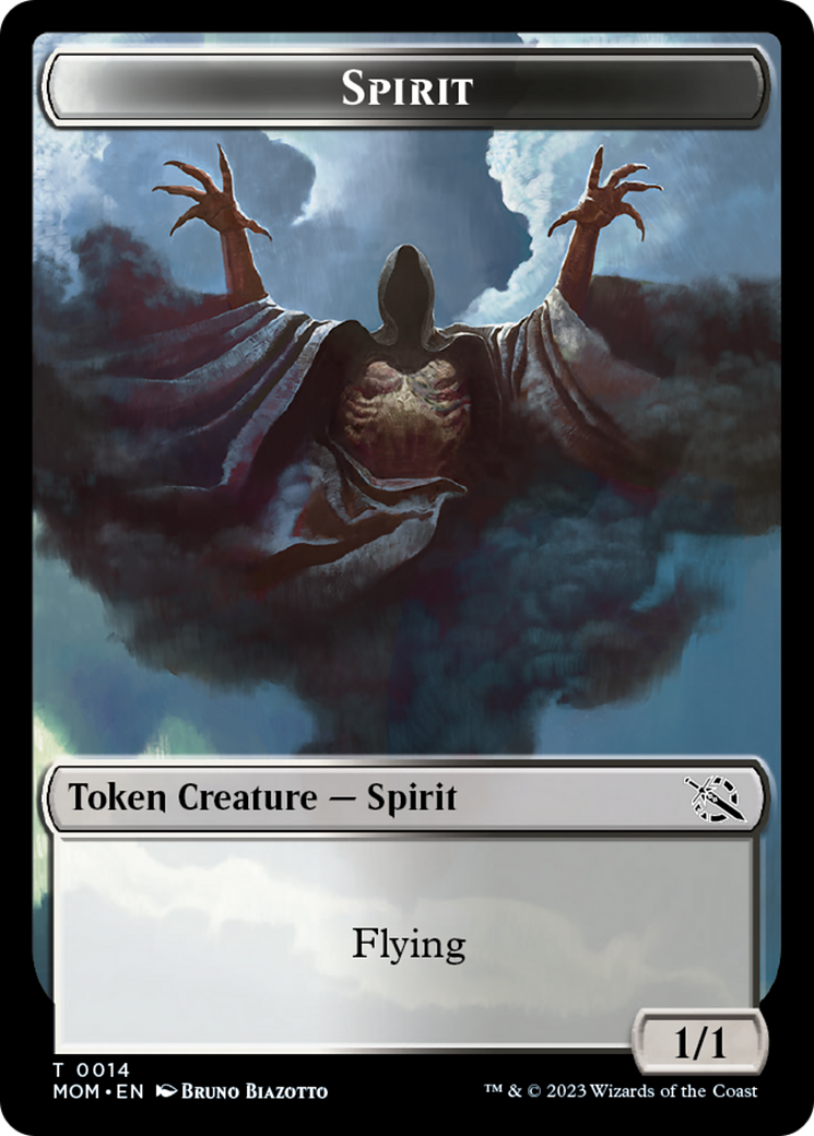 Treasure (20) // Spirit (14) Double-Sided Token [March of the Machine Tokens] | Deep Dive Games St. Marys