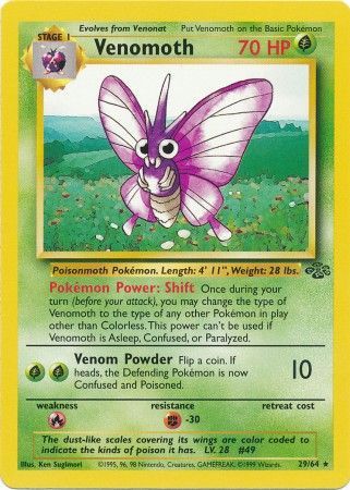 Venomoth (29/64) [Jungle Unlimited] | Deep Dive Games St. Marys