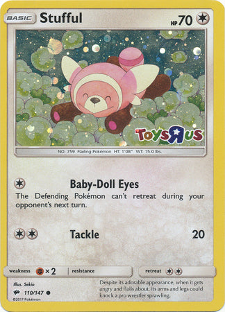 Stufful (110/147) (Toys R Us Promo) [Sun & Moon: Burning Shadows] | Deep Dive Games St. Marys