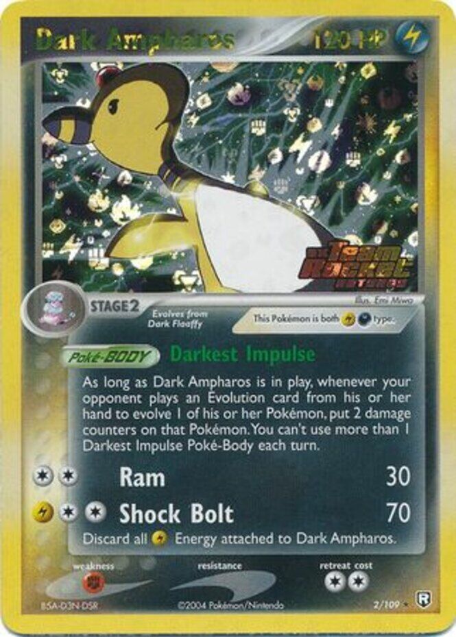 Dark Ampharos (2/109) (Stamped) [EX: Team Rocket Returns] | Deep Dive Games St. Marys