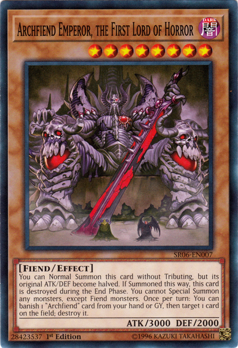 Archfiend Emperor, the First Lord of Horror [SR06-EN007] Common | Deep Dive Games St. Marys