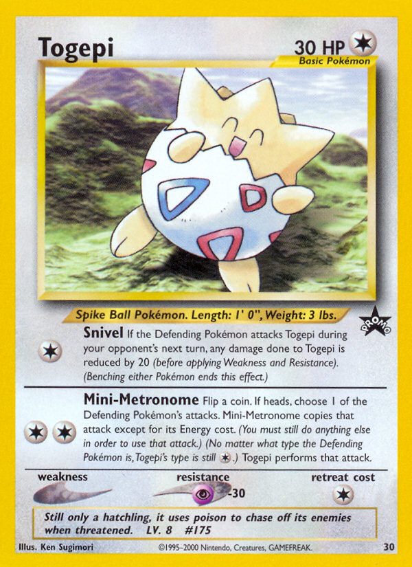 Togepi (30) [Wizards of the Coast: Black Star Promos] | Deep Dive Games St. Marys