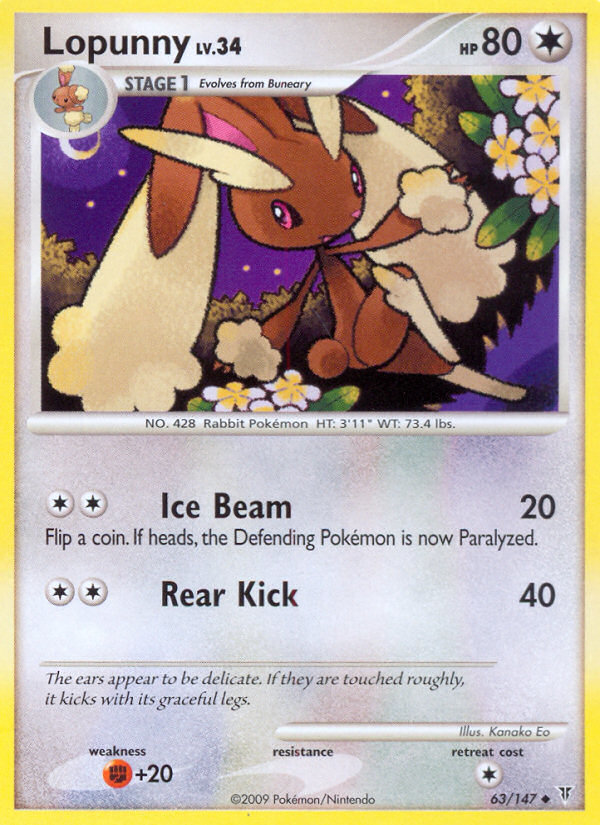 Lopunny (63/147) [Platinum: Supreme Victors] | Deep Dive Games St. Marys