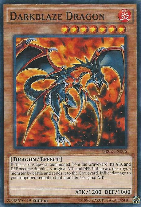 Darkblaze Dragon [SR02-EN006] Common | Deep Dive Games St. Marys