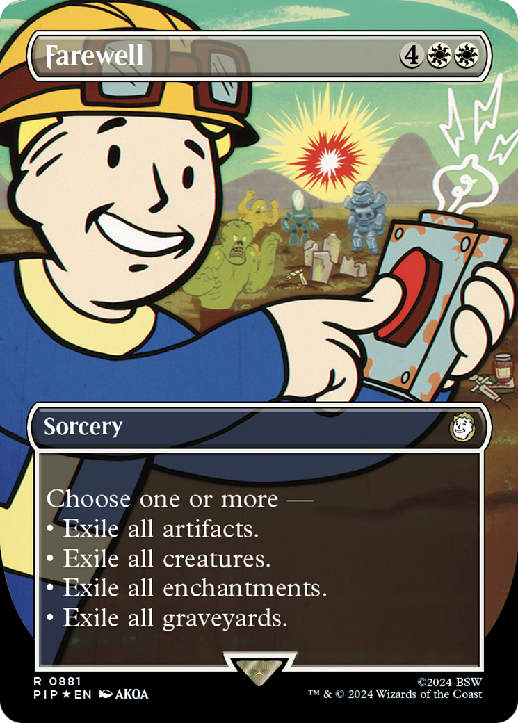 Farewell (Borderless) (Surge Foil) [Fallout] | Deep Dive Games St. Marys