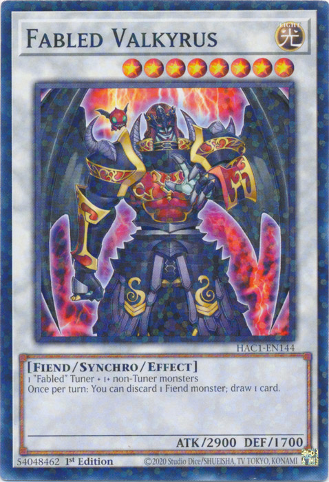 Fabled Valkyrus (Duel Terminal) [HAC1-EN144] Common | Deep Dive Games St. Marys