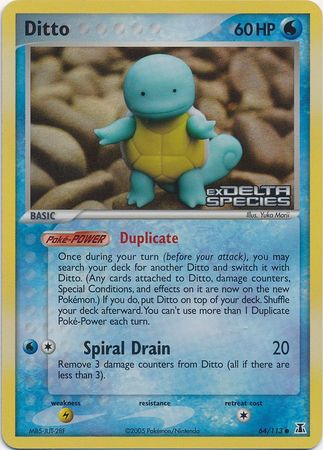 Ditto (64/113) (Stamped) [EX: Delta Species] | Deep Dive Games St. Marys