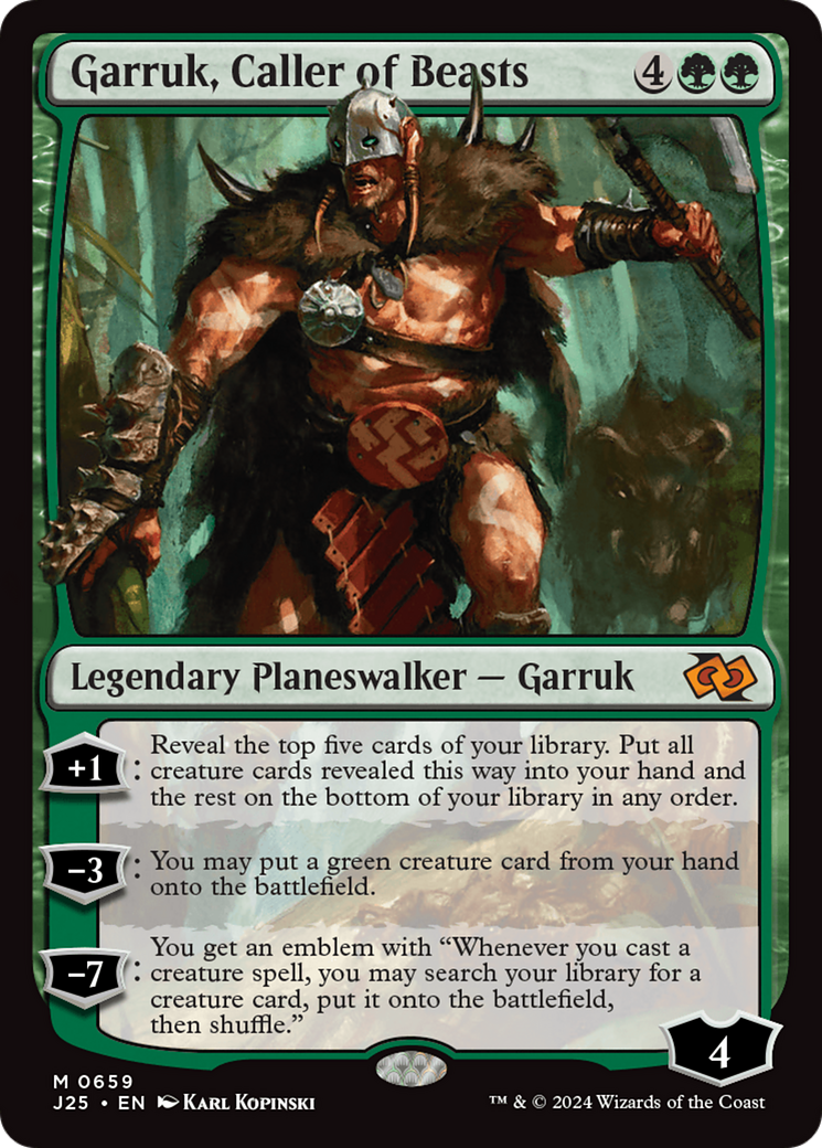 Garruk, Caller of Beasts [Foundations Jumpstart] | Deep Dive Games St. Marys