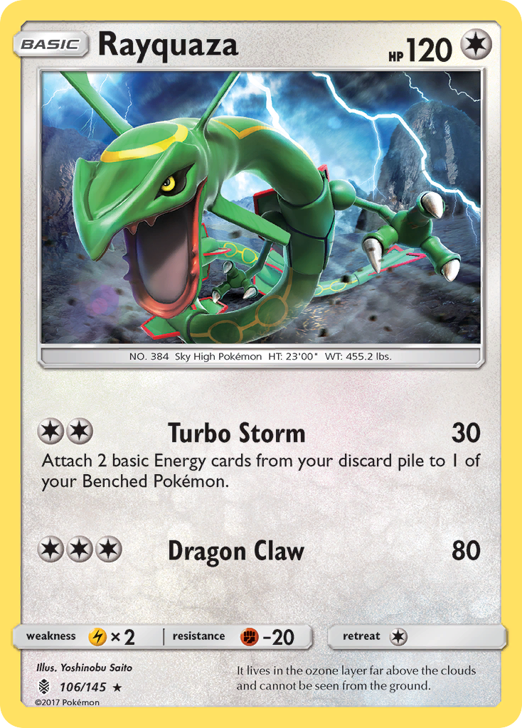 Rayquaza (106/145) [Sun & Moon: Guardians Rising] | Deep Dive Games St. Marys