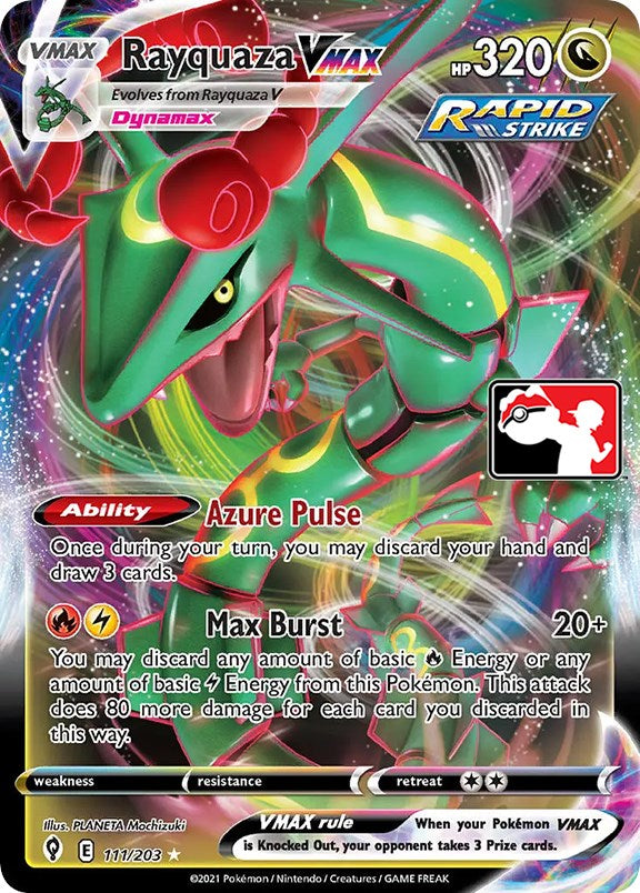 Rayquaza VMAX (111/203) [Prize Pack Series One] | Deep Dive Games St. Marys