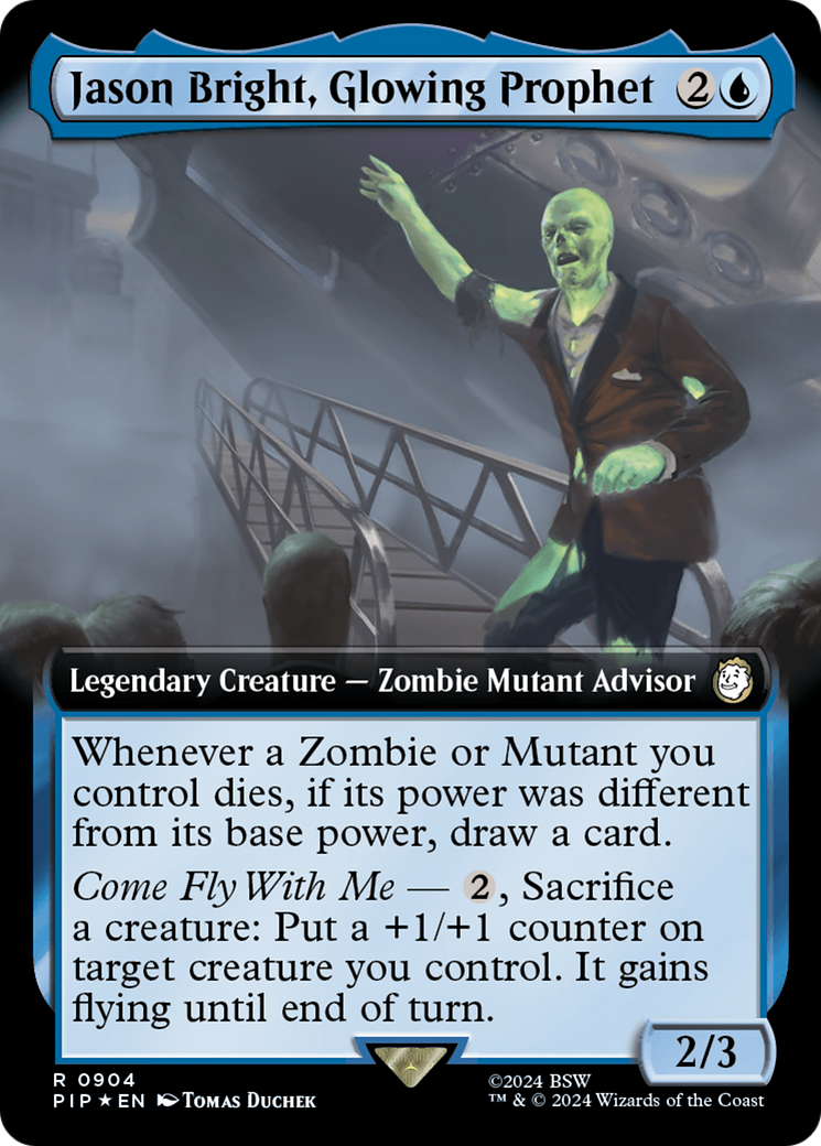 Jason Bright, Glowing Prophet (Extended Art) (Surge Foil) [Fallout] | Deep Dive Games St. Marys